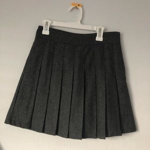 Gray schoolgirl skirt